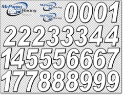 RC Number Decal Sheet